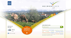 Desktop Screenshot of heimenkirch.de