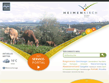Tablet Screenshot of heimenkirch.de